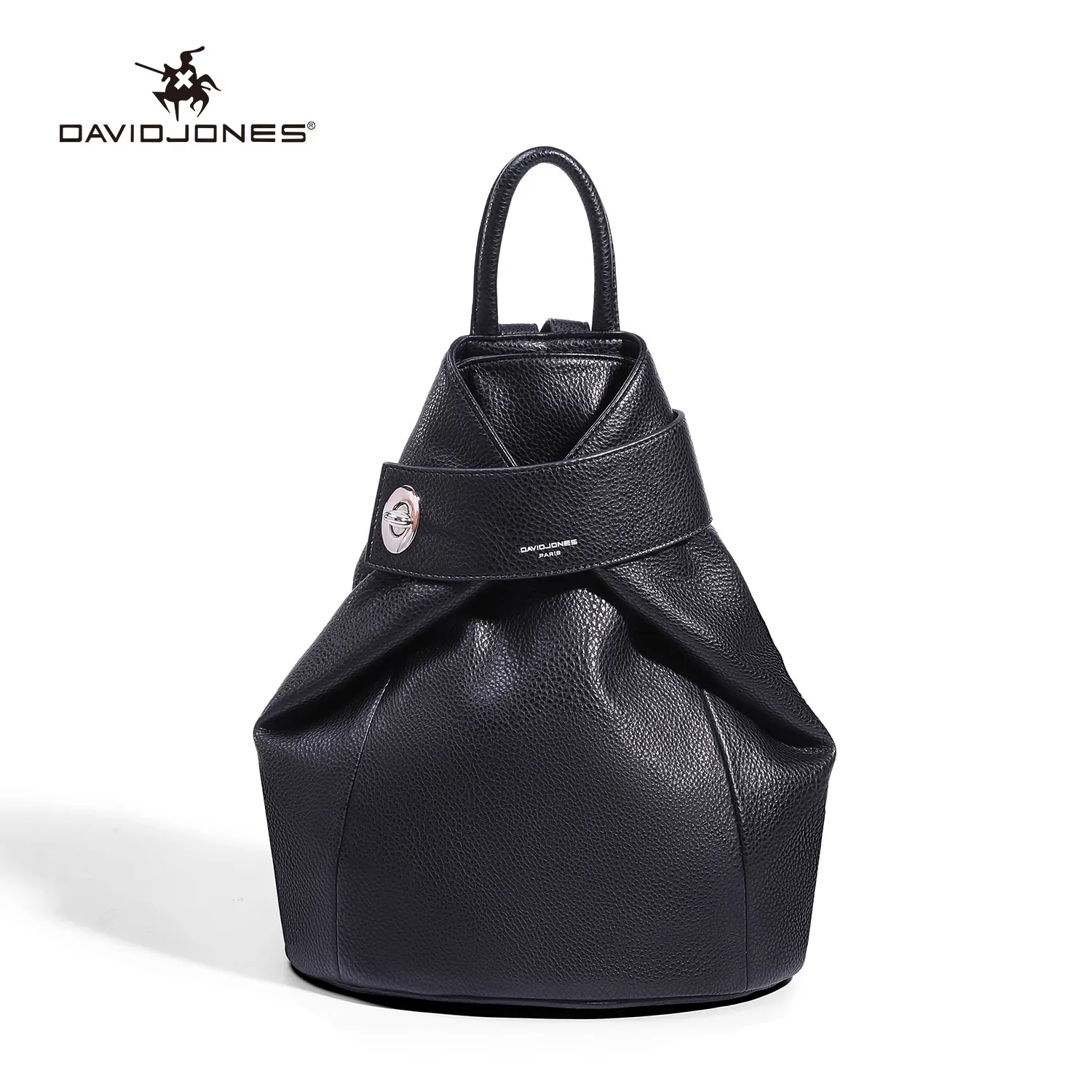 New David Jones Women Backpacks PU Leather Waterproof Female Shoulder Bag Fashion Design Driven Commuting Student School Bags