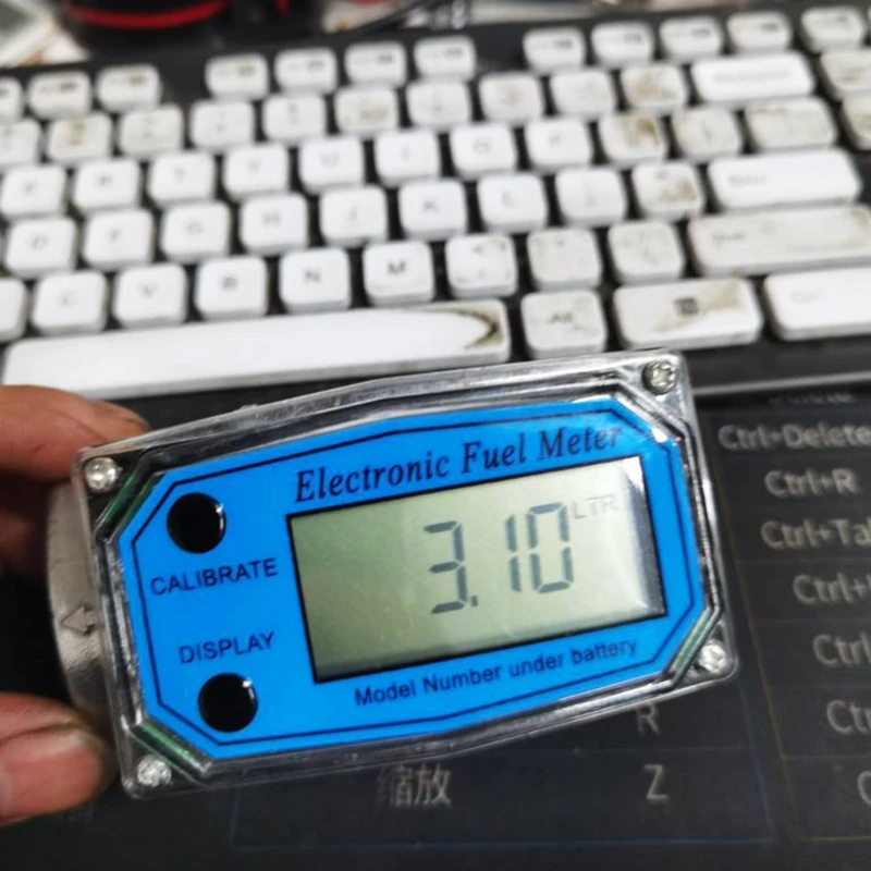 Chip visualizzazione del contatore del cherosene della benzina LCD del misuratore portata olio combustibile del gas