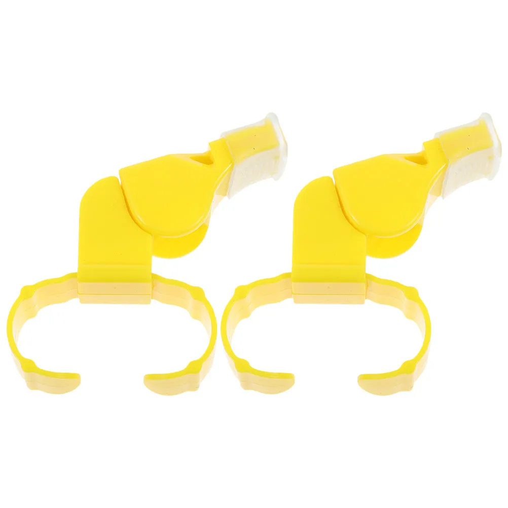 

2 шт. двухтональные пластиковые свистки с кольцом для пальца, громкие и надежные, для спортивного тренировочного процесса, судейства, спасательной службы, обучения, активного отдыха на природе