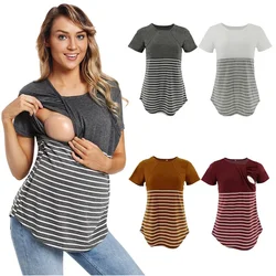 T-shirt d'allaitement à manches longues pour femmes, vêtements de grossesse, t-shirts maman, chemise pré-maman, vêtements ALTERY-Enceinte, 2024