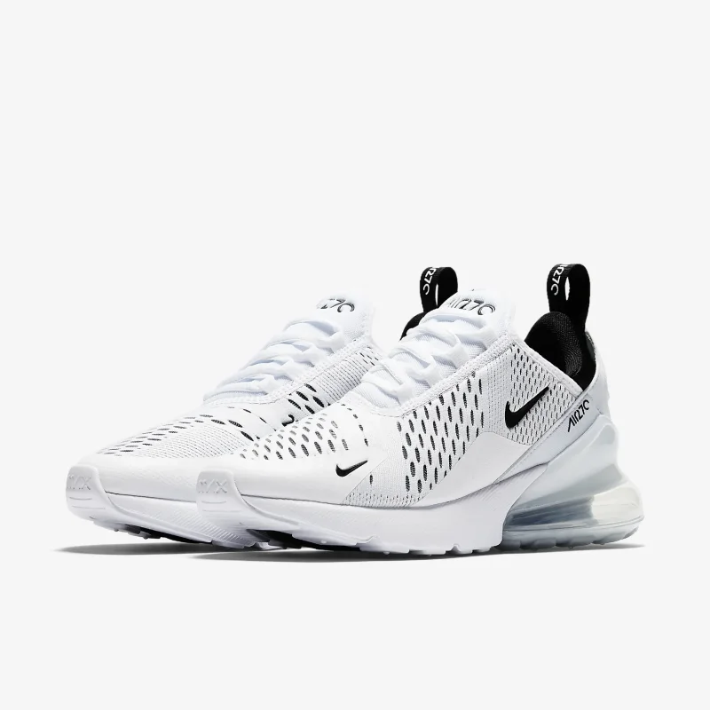 Nike Air Max 270 Original Nike Retro Casual Running Shoes Sneakers for Women Men White Air Cushion AH6789-100