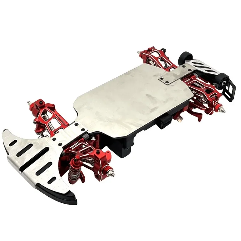 Piastra paramotore di protezione dell'armatura del telaio del paraurti in metallo in acciaio inossidabile per Hyper GO MJX 1/14 14211 RC Car Upgrade OP Accessori