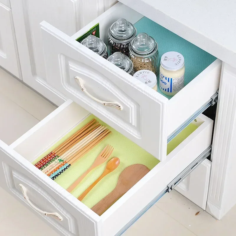 5/3/1PCS Waterproof Refrigerator Liner Mat Washable Mildew Kitchen Pad Anti-oil Cabinet Drawer Placemat Heat-insulat Fridge Mat