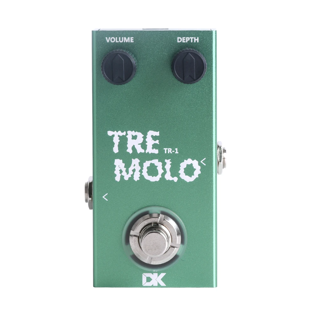 DK TR-1 Mini Tremolo Effect Pedal 2-Band Control (VOLUME/DEPTH)Classic Analog Tremolo for Electric Guitar Accessories