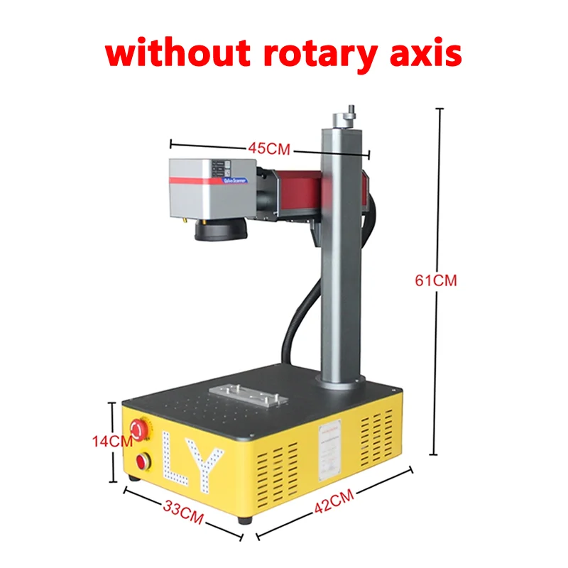 70W Raycus Faserlaser-Markiermaschine 100W JPT M7 MOPA Farbige Metall-Laserschneidemaschine mit Doppeltem Rotlichtkopf und Rotation