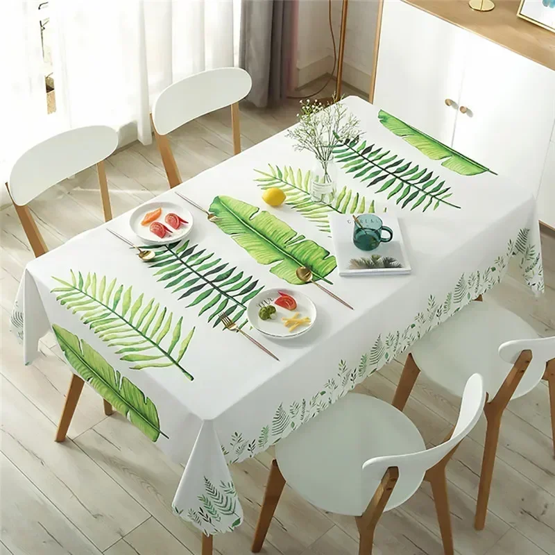 

Tropical Green Plant Palm Leaf Monstera Flower Rectangular Tablecloths Table Cloth for Dining Table Wedding Decoration