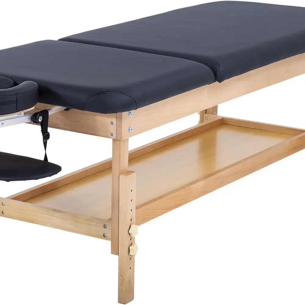 

Каркасный массажный стол Стационарная массажная кровать 74 л 28 Вт 2,5 THK Многослойная пена с эффектом памяти Сверхмощная стационарная кровать для физиотерапии для Sp