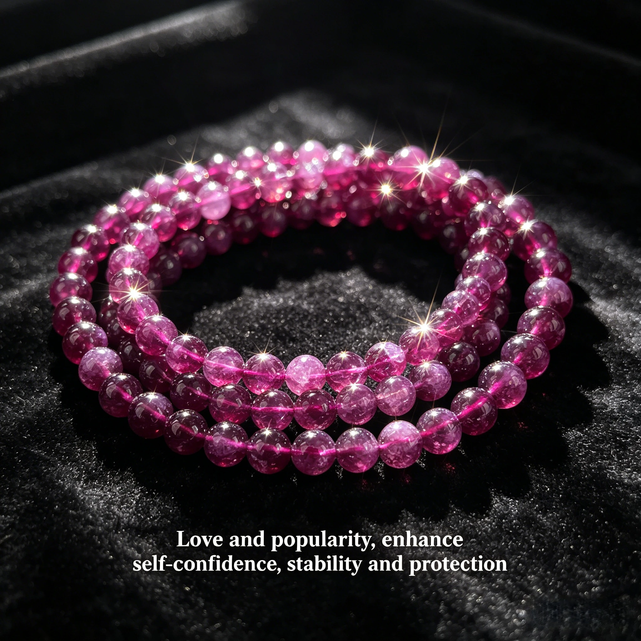Enhanced Garnet Bead Natural Stone 4 6 8 10mm Round Loose Beads for Bracelet Necklace DIY Jewelry Making New Jewelry Accessories