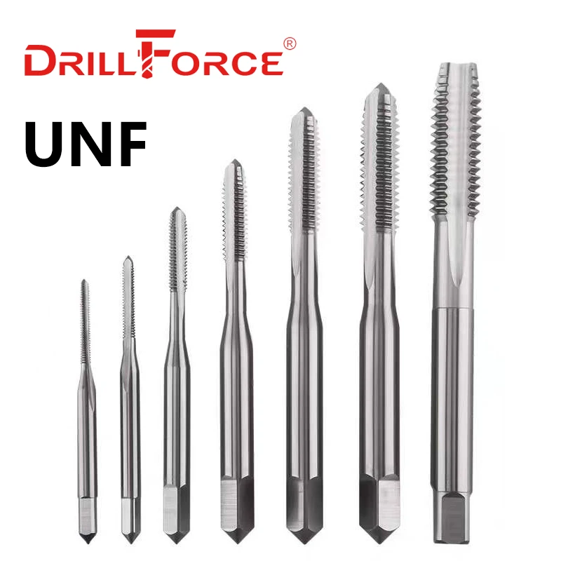 Drillforce UNF Screw Machine Thread Tap Drill Bits HSS Straight Flute 0-80 4-48 5-44 6-40 12-28 9/16-18 5/8-18 3/4-16 7/8-14