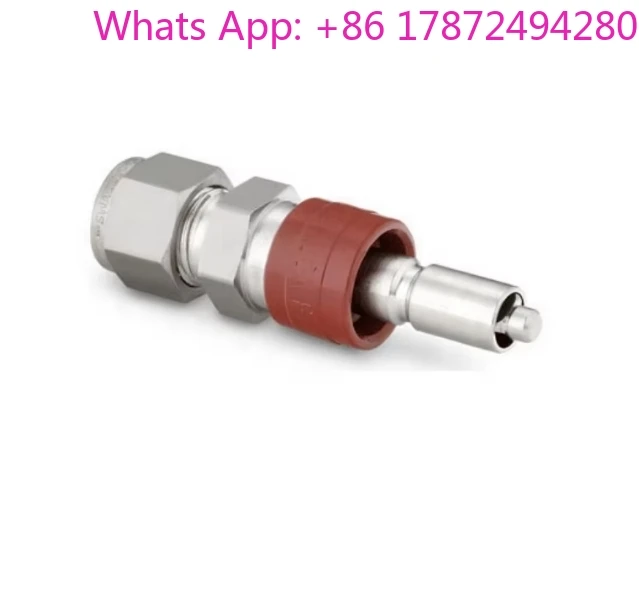 Tube Fitting SS-QC4-D-400 Stainless Steel Instrumentation Quick Connect Stem With Valve, 0.2 Cv, 1/4 in