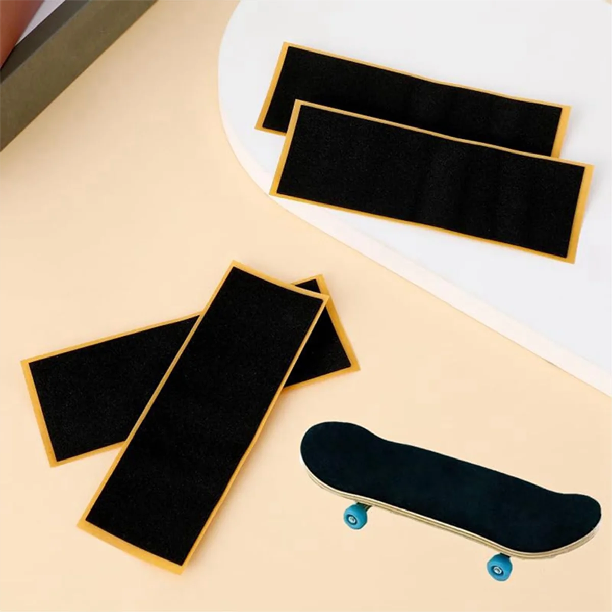 12 Pack Fingerboard Grip Tape Sticky Foam Sticker Replacement + Screwdriver Tool Nut Driver for Finger Skateboards image 6