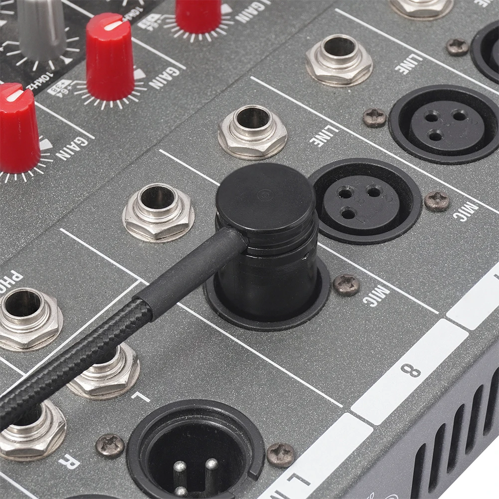 ذكر/أنثى المهنية XLR محول مع وجع XLR ميكروفون كابلات الصوت موصل 90 درجة الزاوية اليمنى لمضخم الطاقة #6