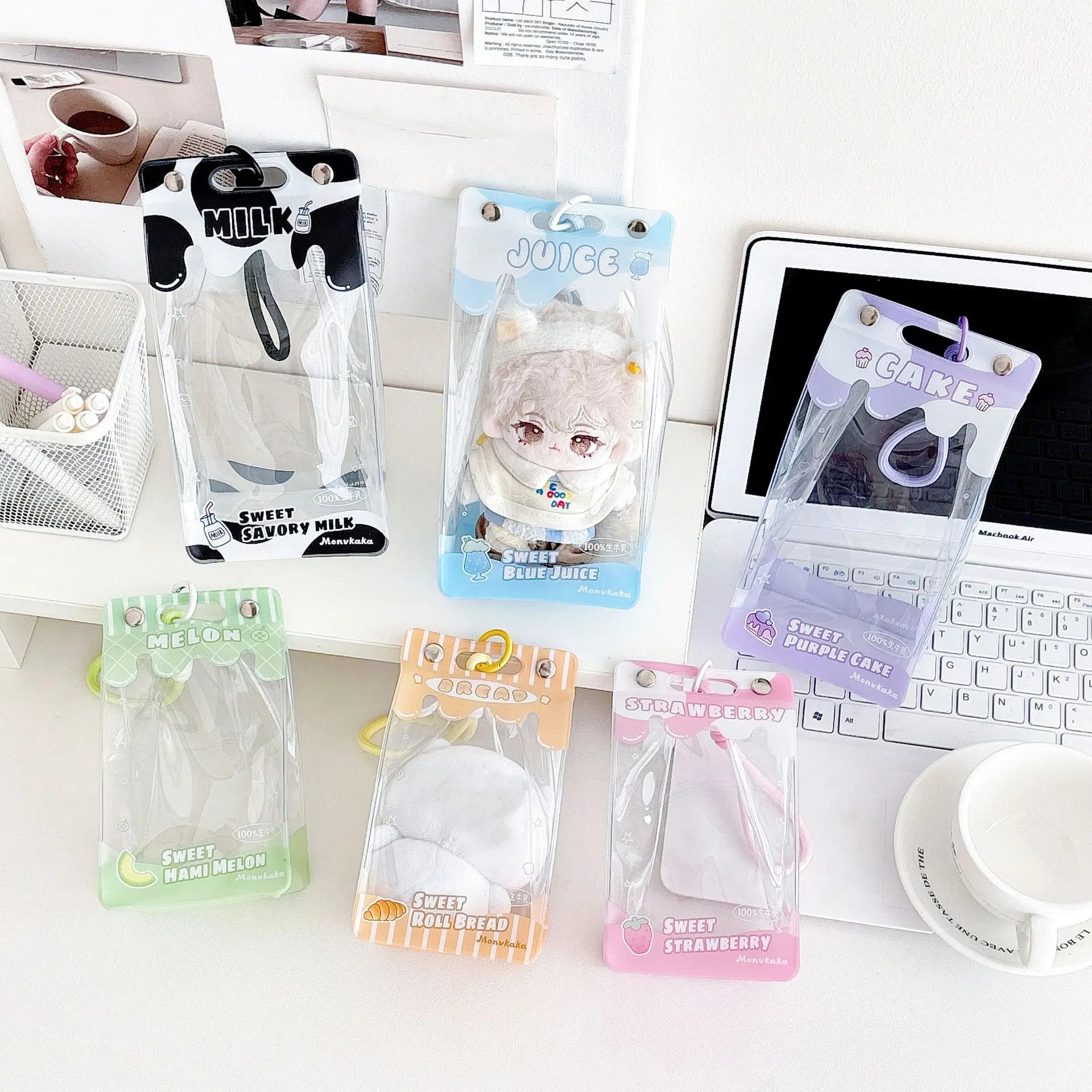 

Большая трехмерная коробка для напитков, сумка для куклы, сумка для куклы, виниловая сумка для хранения, декоративная сумка, сумка для переноски, подходит для Labubu