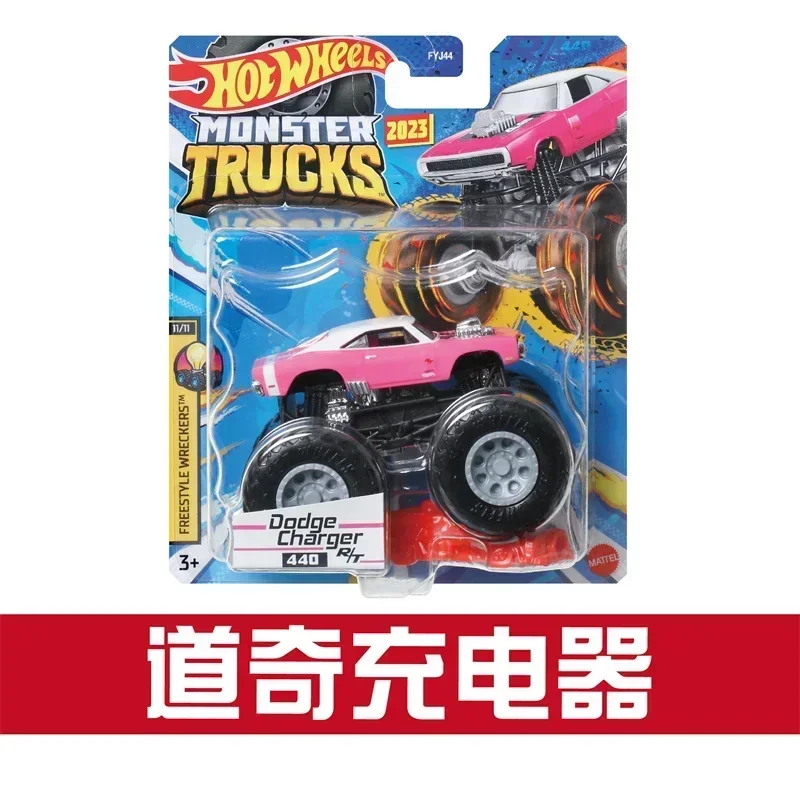 Original Mattel Hot Wheels Monster Truck Car Alloy 2023 Batman Dodge Charger Vehicle Toys for Kids Party Game Boys Collection