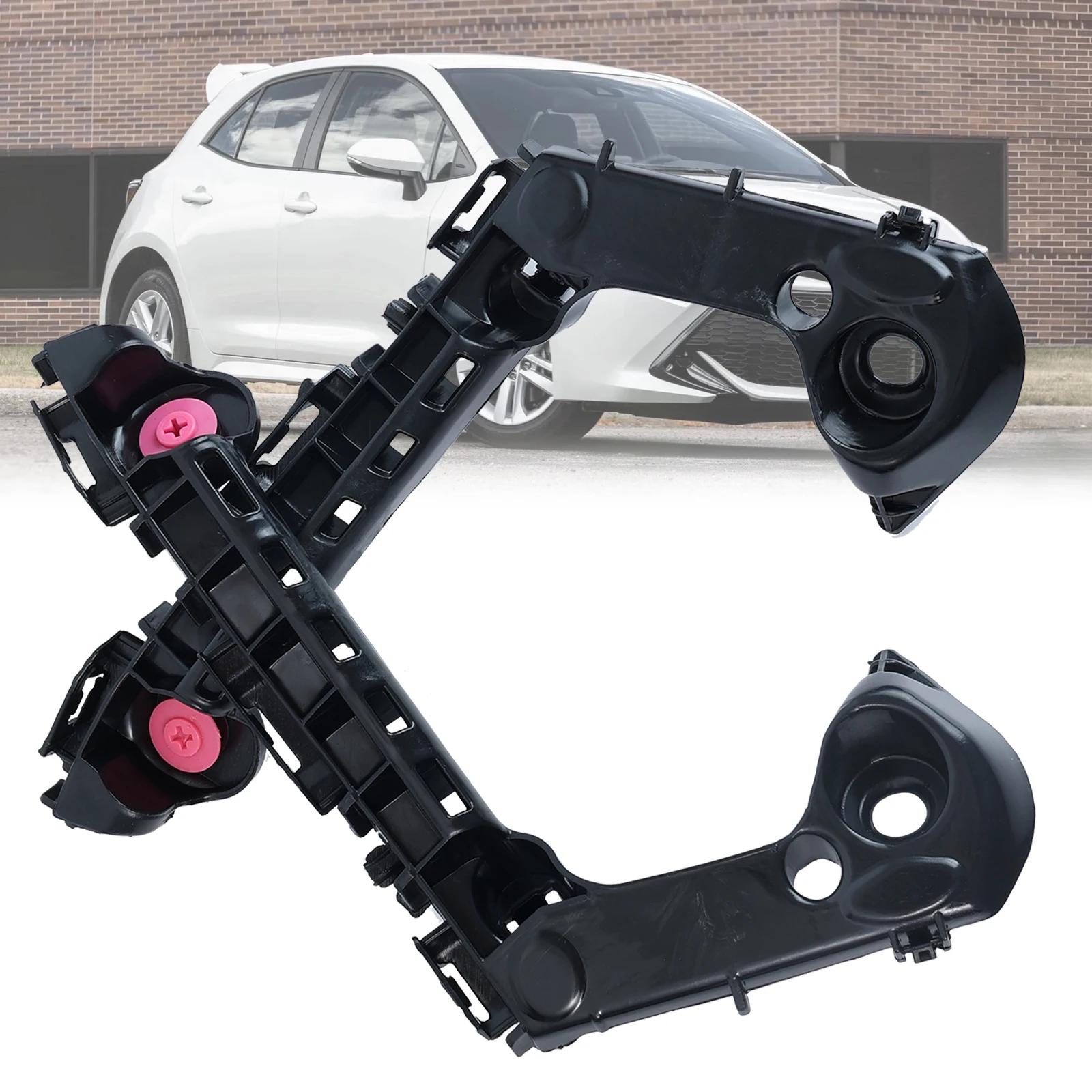 Soporte de parachoques delantero izquierdo para coche, soporte de parachoques lateral del conductor, 52115-02480, para Toyota Corolla 2019 2020 2021, 2 uds.