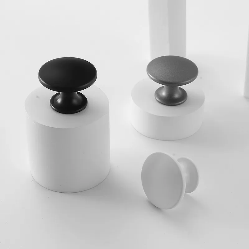 

Modern minimalist aluminum alloy single-hole button-type wardrobe cabinet drawer cabinet small handle