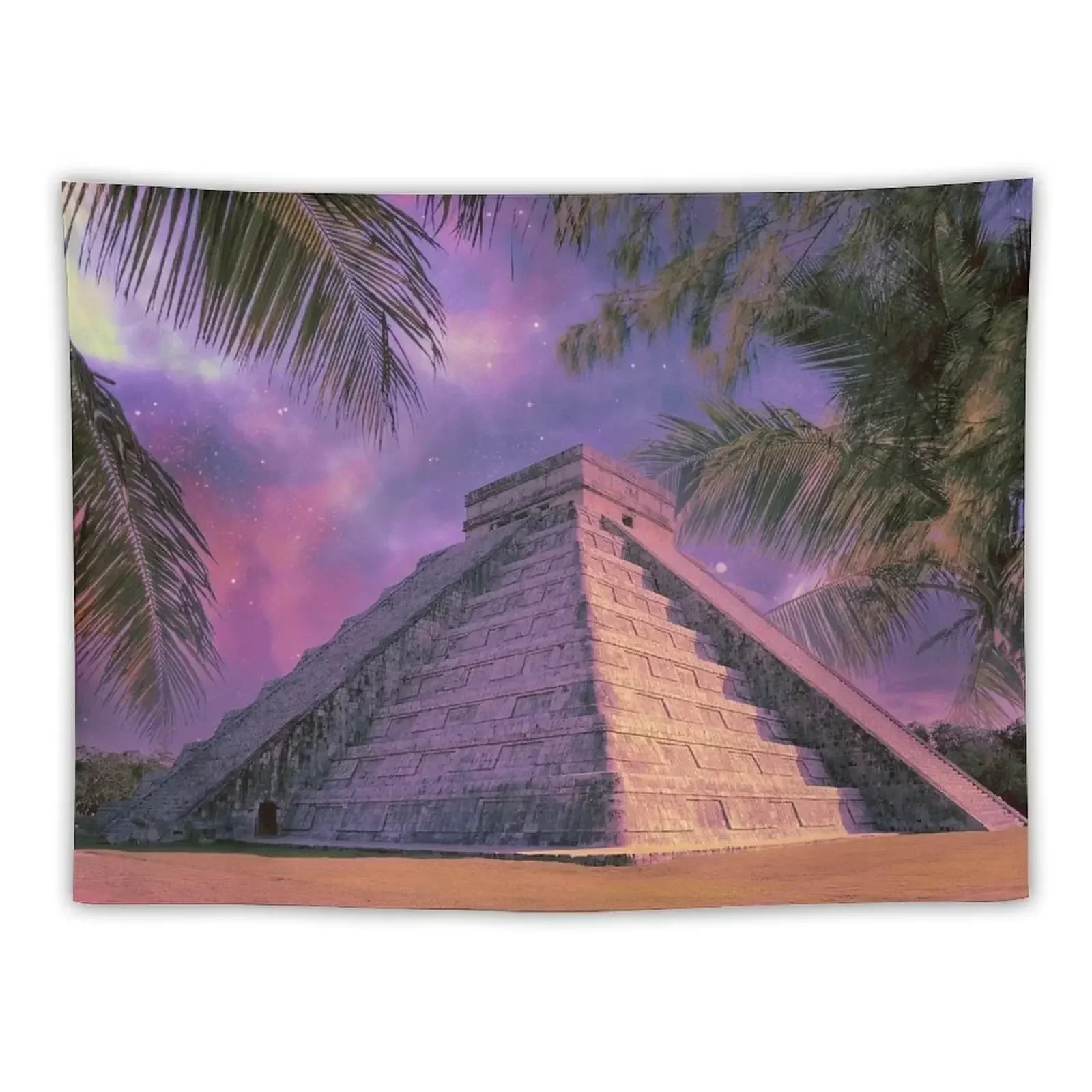 

impressive Aztec pyramid, archeology sensational find Tapestry Room Aesthetic Decor Wallpaper Tapestry