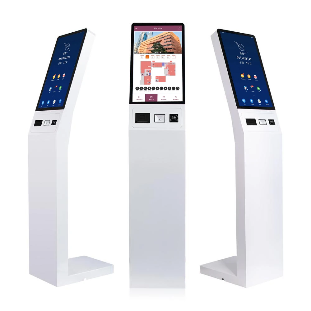 Touch Screen Ticket Vending Outdoor Information Kiosk Self Service Payment Machine Kiosk 21.5 Inch