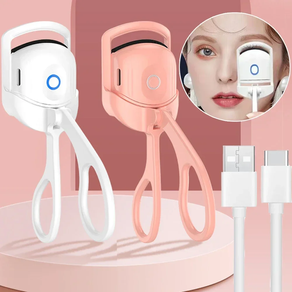 Portable Electric Heated Eyelash Curler Comb Eye Lash Perm Long Lasting Shaping Eyelash Curls Thermal Eyelash Curler Makeup Tool image 2