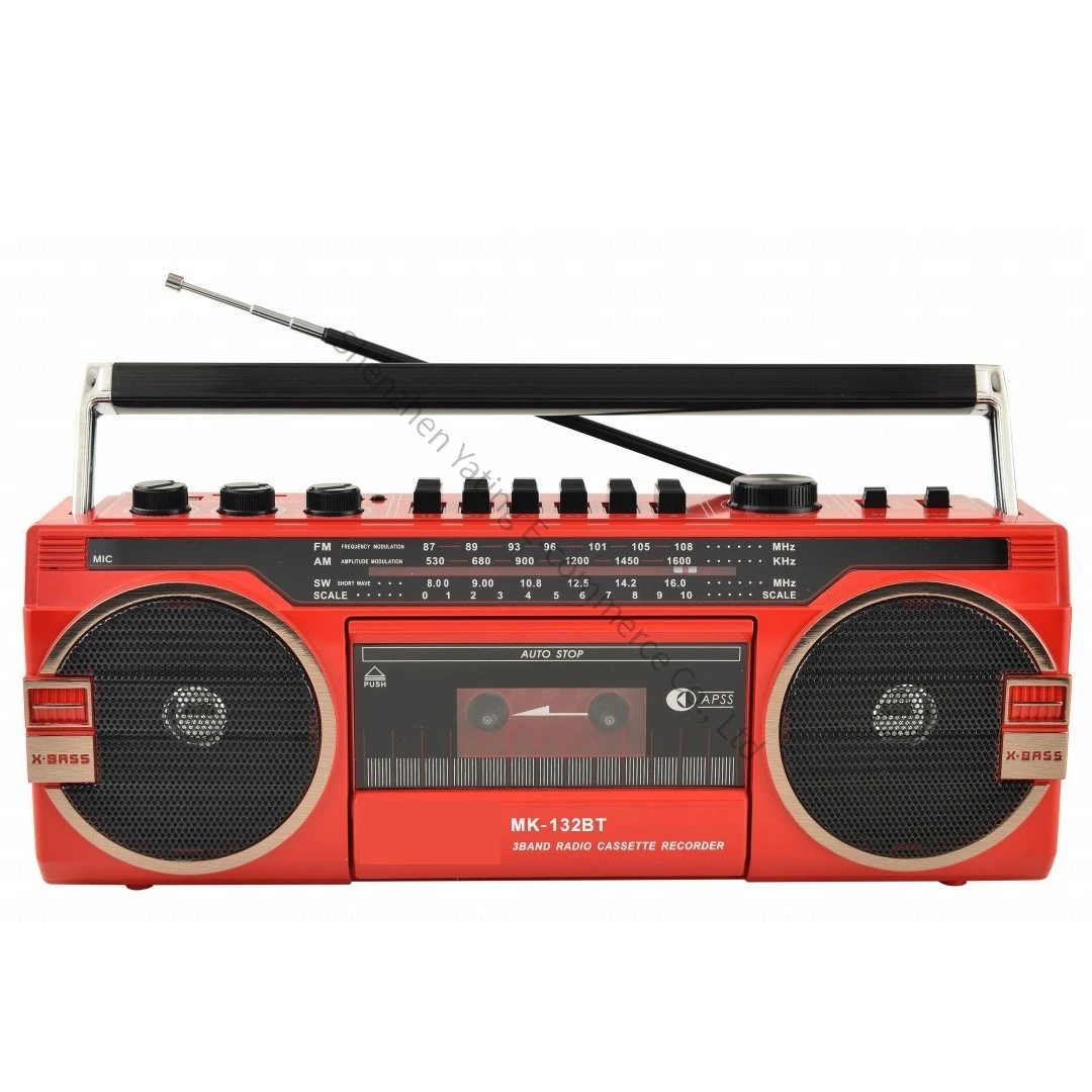 

New Retro Pop Music Nostalgic Vintage 8090 Bluetooth Tape Radio Recorder