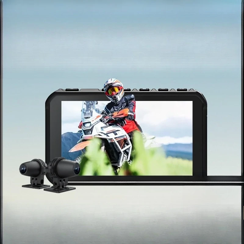 Quick dismantling machine motorcycle driving recorder ultra-clear night vision dual camera