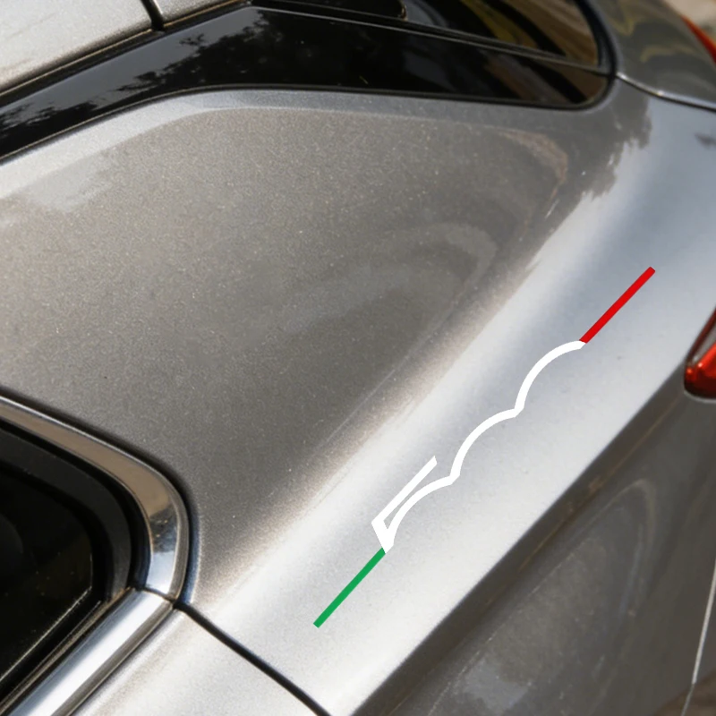 Multi‑Use Car Body Side Pull Flower Stickers 2Pcs Exterior Decals For Fiat 500 Abarth 595 500X 500L