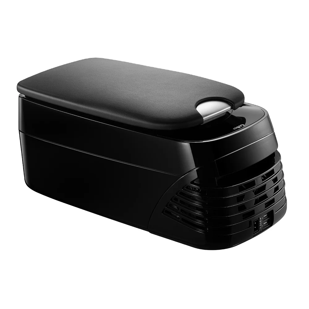 Mini Armrest Car Refrigerator 12V 24V Portable Small Car Fridge Freezer 8L Compressor Car Refrigeration Armrest Fridge