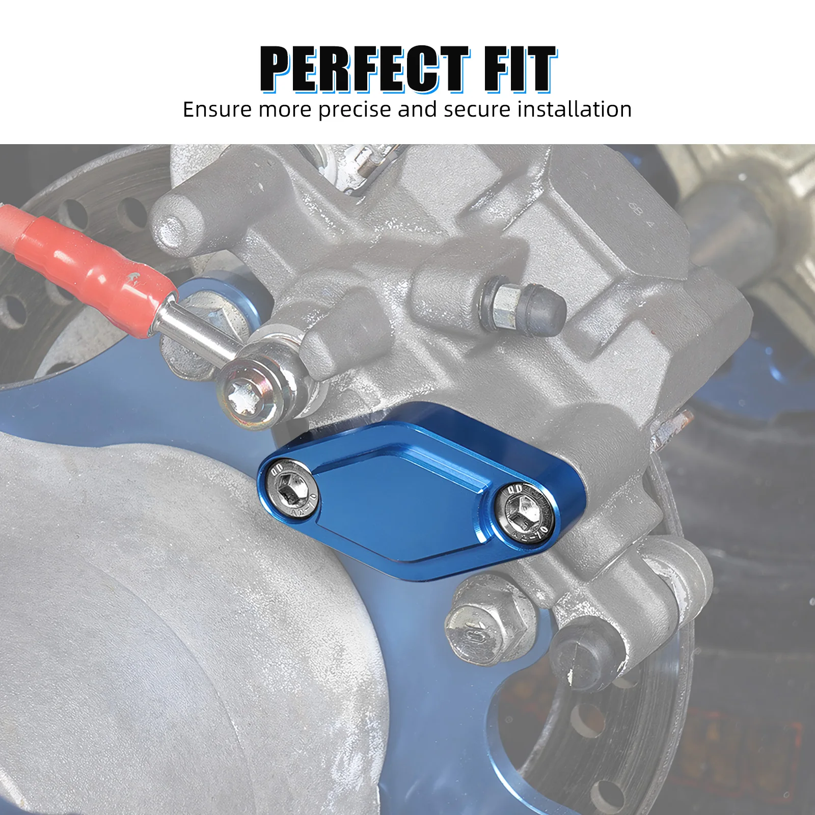 NICECNC Für Yamaha Raptor 660 700 Feststellbremszangen-Abdeckung Schutzplatte Aluminium Universelle Passform ATV Zubehör – Detail 8