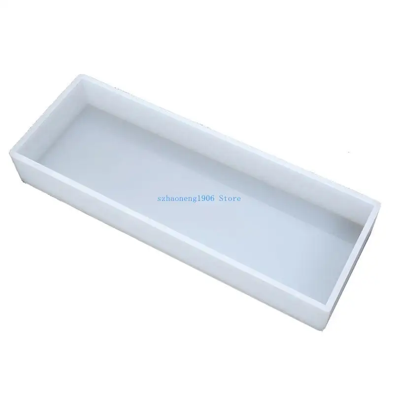 

85LF UV Epoxy Square Long Rectangle Silicone Mold DIY Crafts Home Office Decor Tool