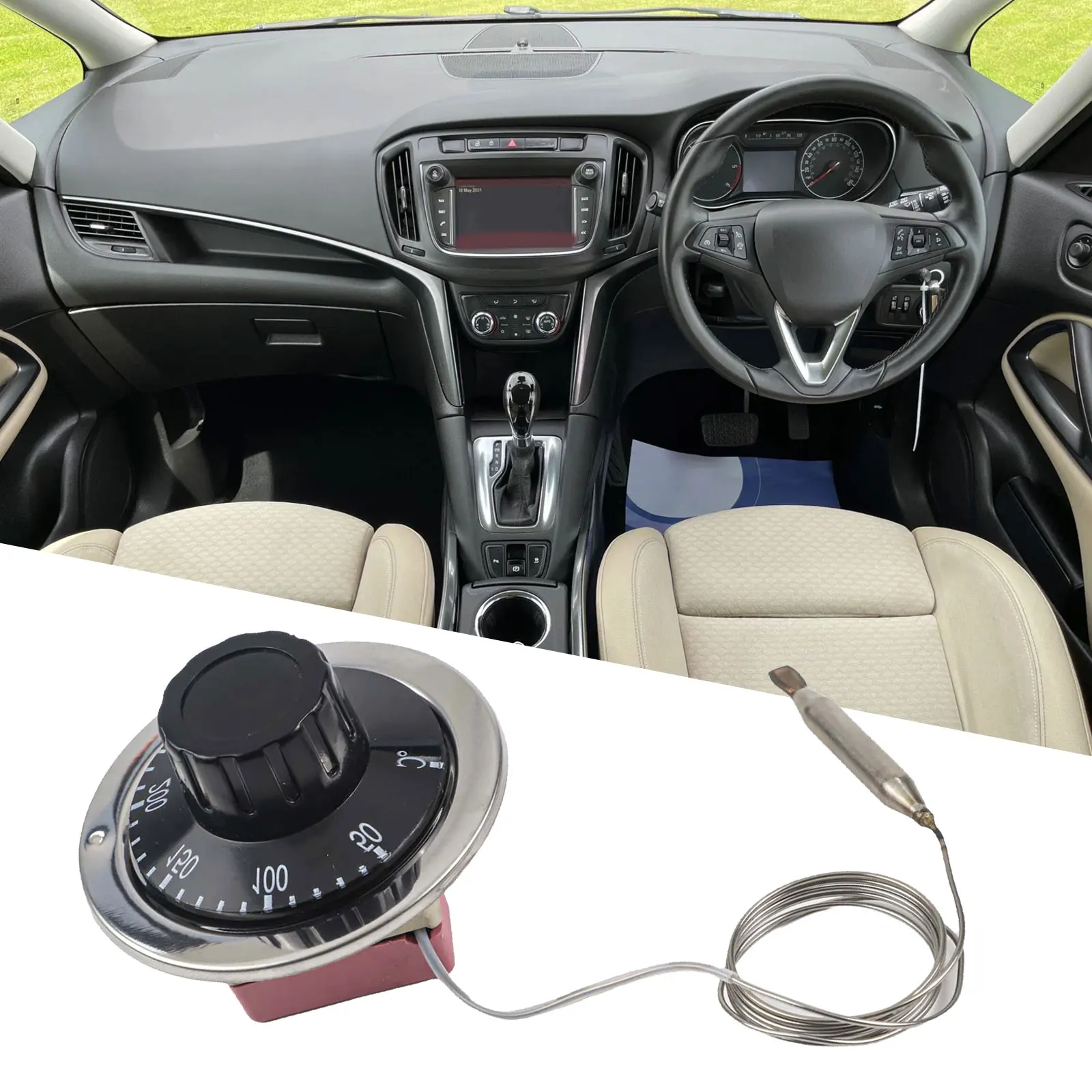 50-300 Termostat Suhu Diameter Batang 5Mm Termostat Kipas Listrik Bahan Berkualitas Tinggi Kontrol Suhu Yang Tepat