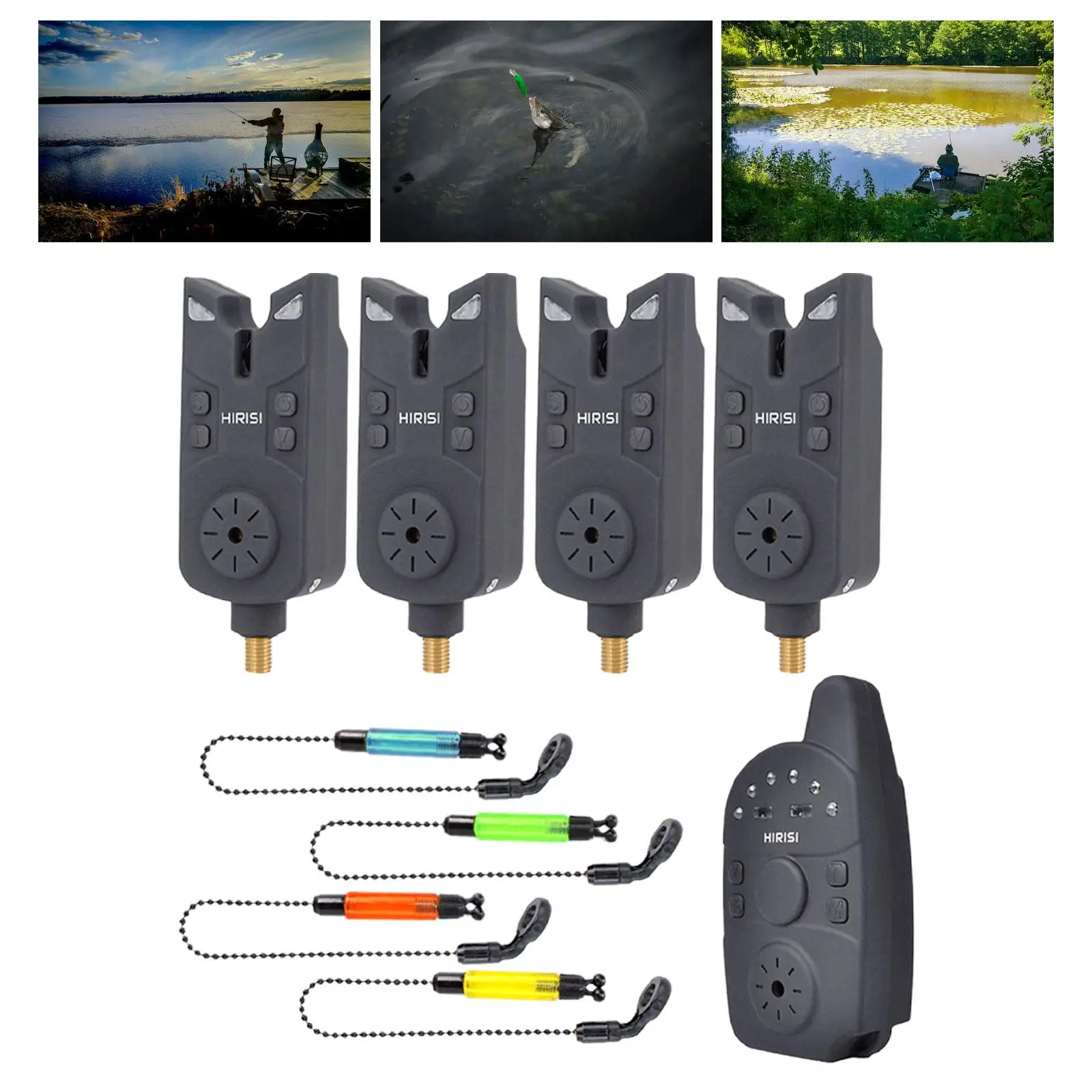 

Carp Fishing Bite Alarm Set Fishing Tackle for Night Carp Fishing Lake River