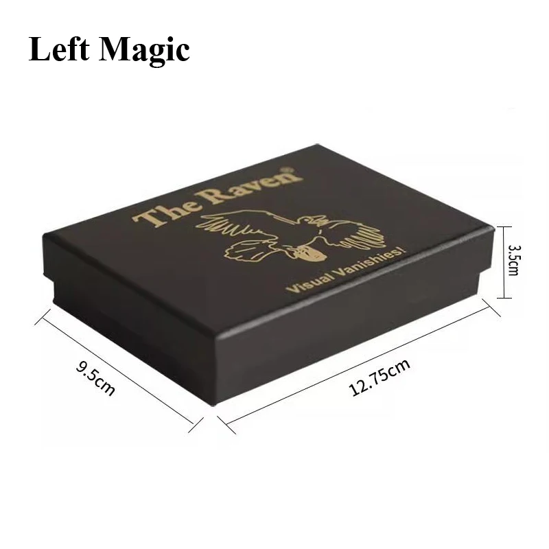 The Raven Magic Tricks Gimmick Props Great Visual Vanishing Coin Magie Close-Up Street Professional Magia Products Toys Magician