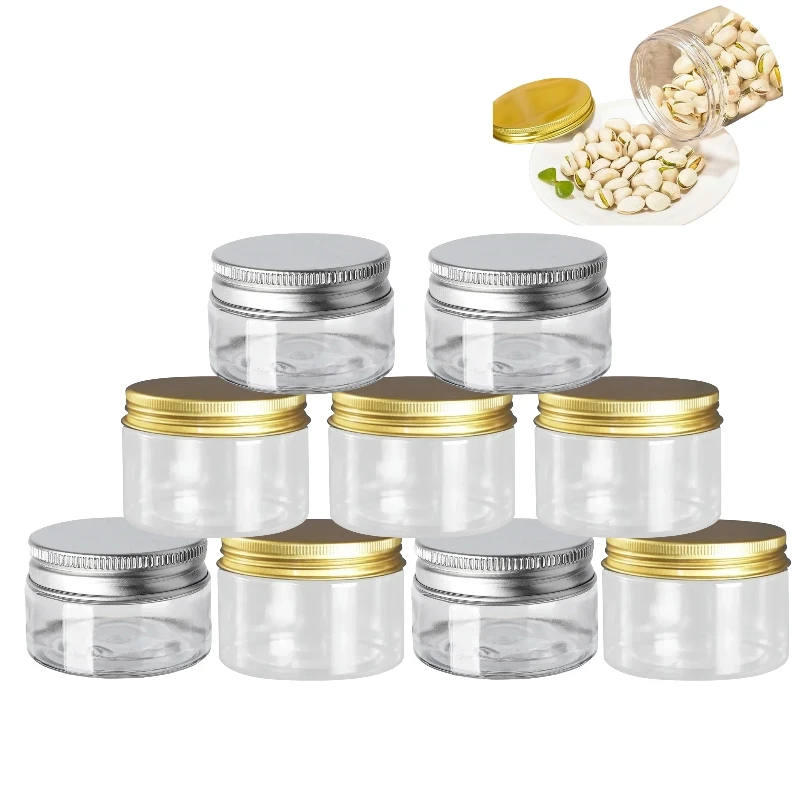 Pots en plastique transparent de 30/50/80ml, 25 pièces, conteneurs cosmétiques vides, stockage réutilisable pour échantillons de crème, liquide, organisateur de cuisine de voyage