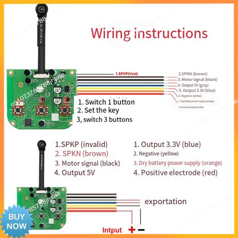A10R 300,000 Video Module Switch Door Monitoring Remote Switch Two-Way Wireless Remote Control Camera Module Easy Install