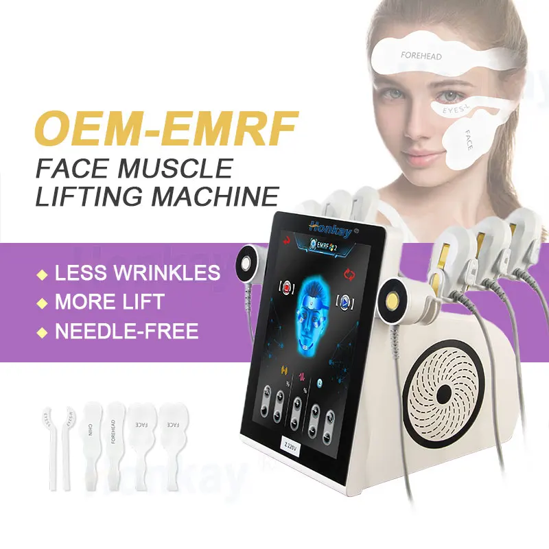 EMrf Face Lifting Wrinkle Removal Machine Painless Muscle Toning Face ems RF Pulsed Magnetic Skin Tightening Peface Device