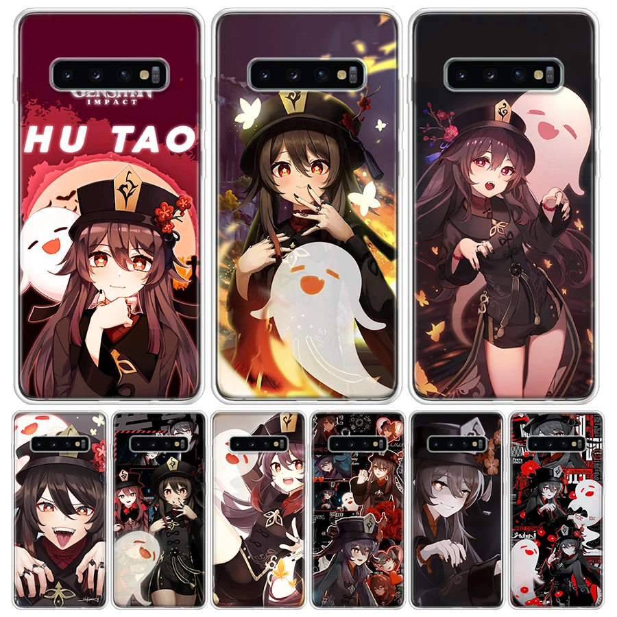 HuTao Genshin Impact For Samsung Galaxy S24 S23 S21 S22 Ultra S10 Plus S20 FE Phone Case S10E S8 S9 + Housing Shell Coque