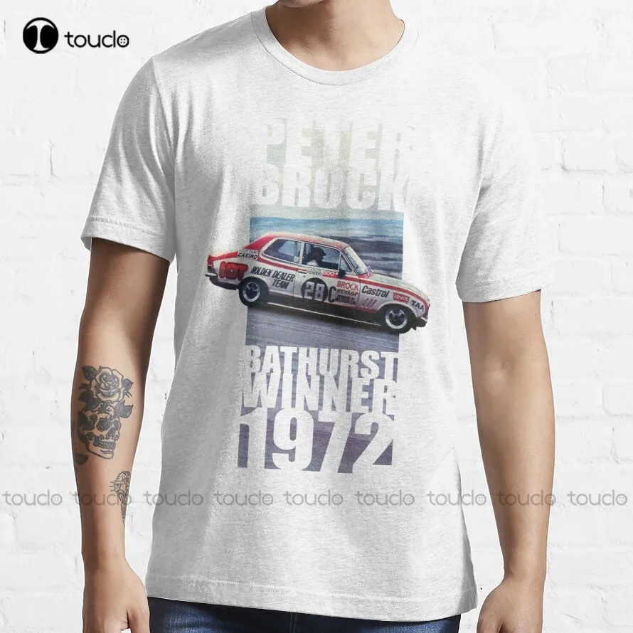 Peter Brock Legend, Car, Racer, Bathurst, Australia T-Shirt Shirts For Teen Girls Cotton Outdoor Simple Vintag Casual Tee Shirt