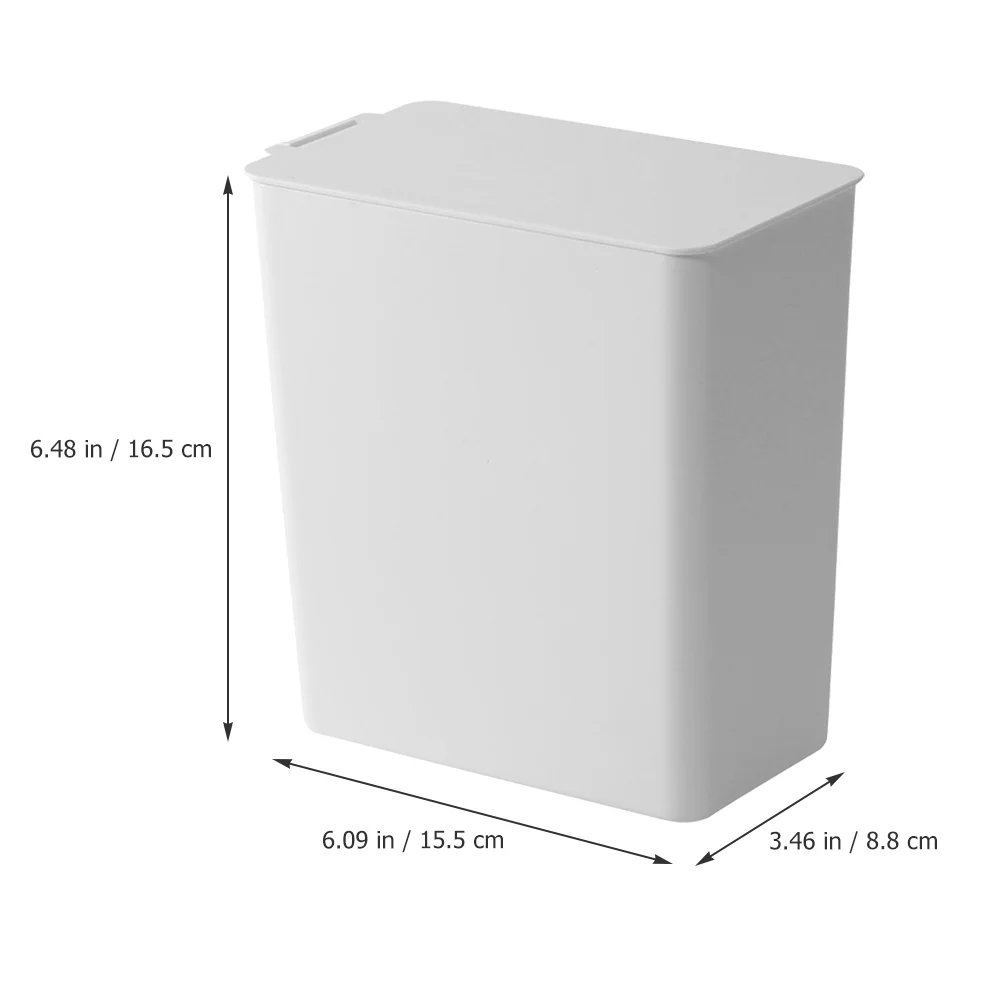 Desktop Garbage Container Waste Paper Basket Bathroom Trash Organizer Can Simple Office Wastebasket Pp Mini