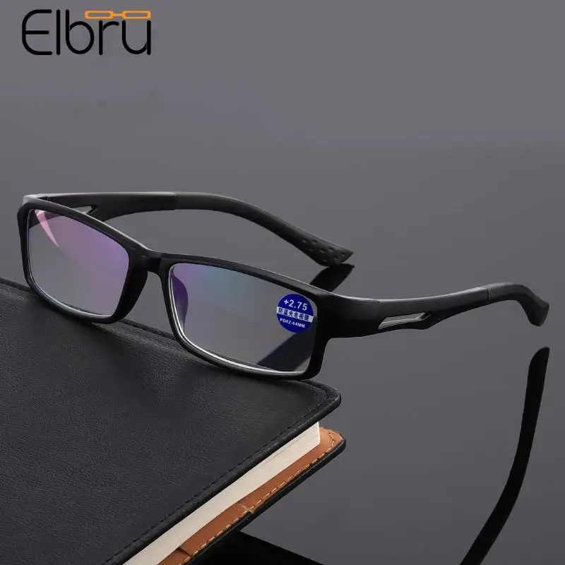 

Очки Elbru для чтения с защитой от синего излучения для мужчин и женщин, ультралегкие аксессуары для дальнозоркости, очки унисекс для дальнозоркости от + 1до + 4