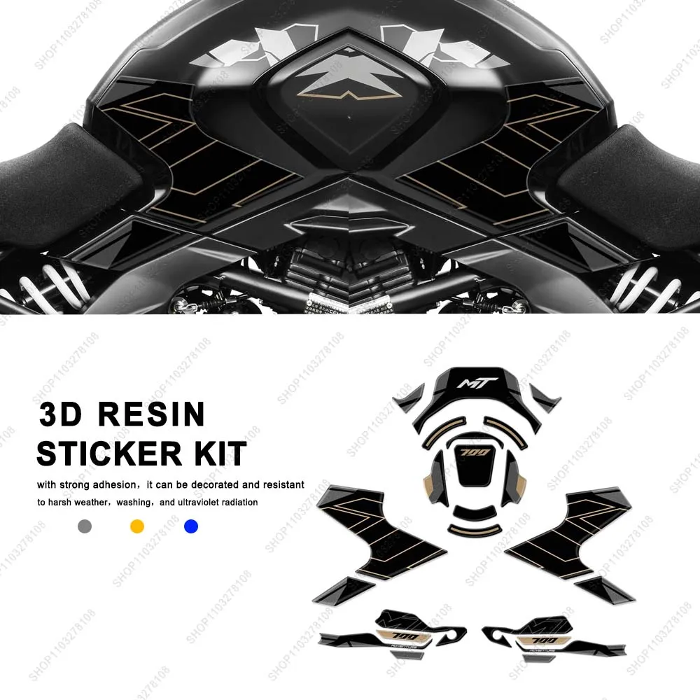 

For CFMoto 700MT ADV 2025 Limited Edition 3D Epoxy Resin Motorcycle Side Tank Pad Protection Sticker Decorative Decal