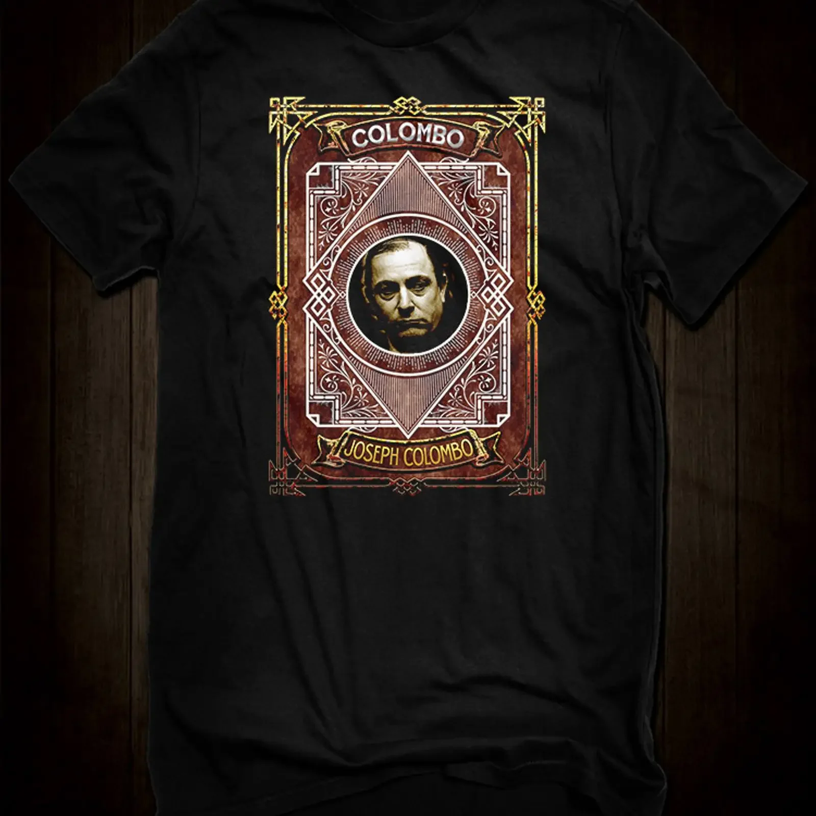 Joseph Colombo Five Families T Shirt Hellwood Outfitters vintage Washed Stretched Unisex streetwear Versatile fashion graphic