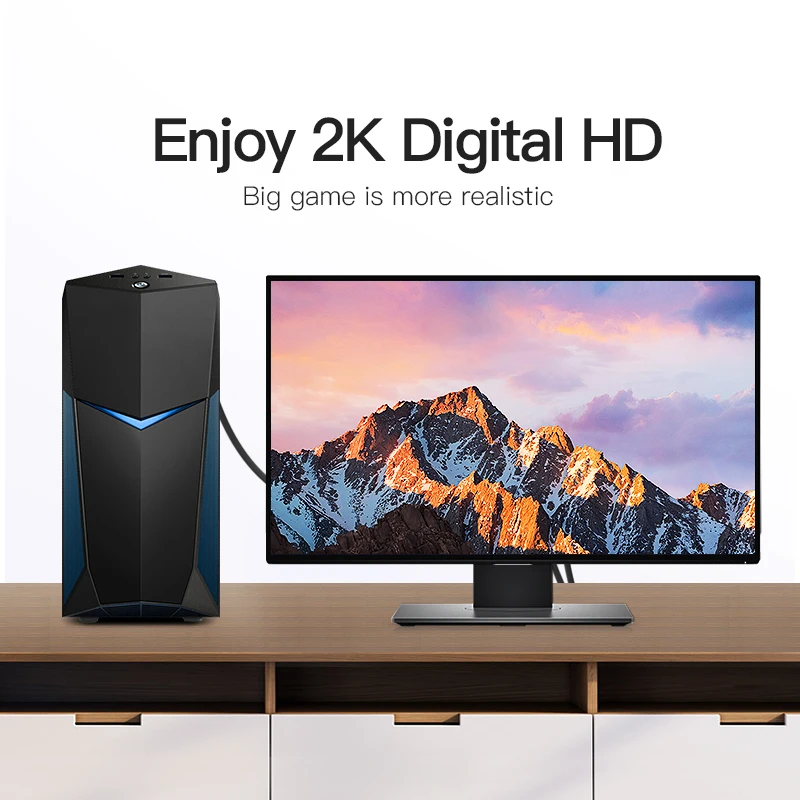 Vention DVI Cable DVI D24+1 Cable DVI to DVI Cable Male to Male Video Cable 3m/1m/2m 5m for Computer Projector Laptop TV Monitor