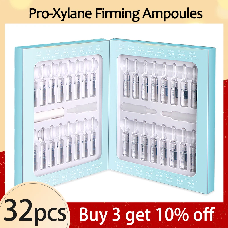 

32Pcs Pro-xylane Firm Ampoule Face Serum Sets Peptides Anti Aging Wrinkle Increase Skin Elasticity Ceramides Repair Skin Barrier