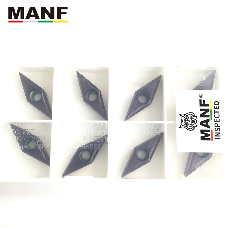 MANF 카바이드 인서트 VBMT160404 스틸 터닝 공구, 내부 인서트, 카바이드 보링 홀 블레이드, SVJBR 툴 홀더 용