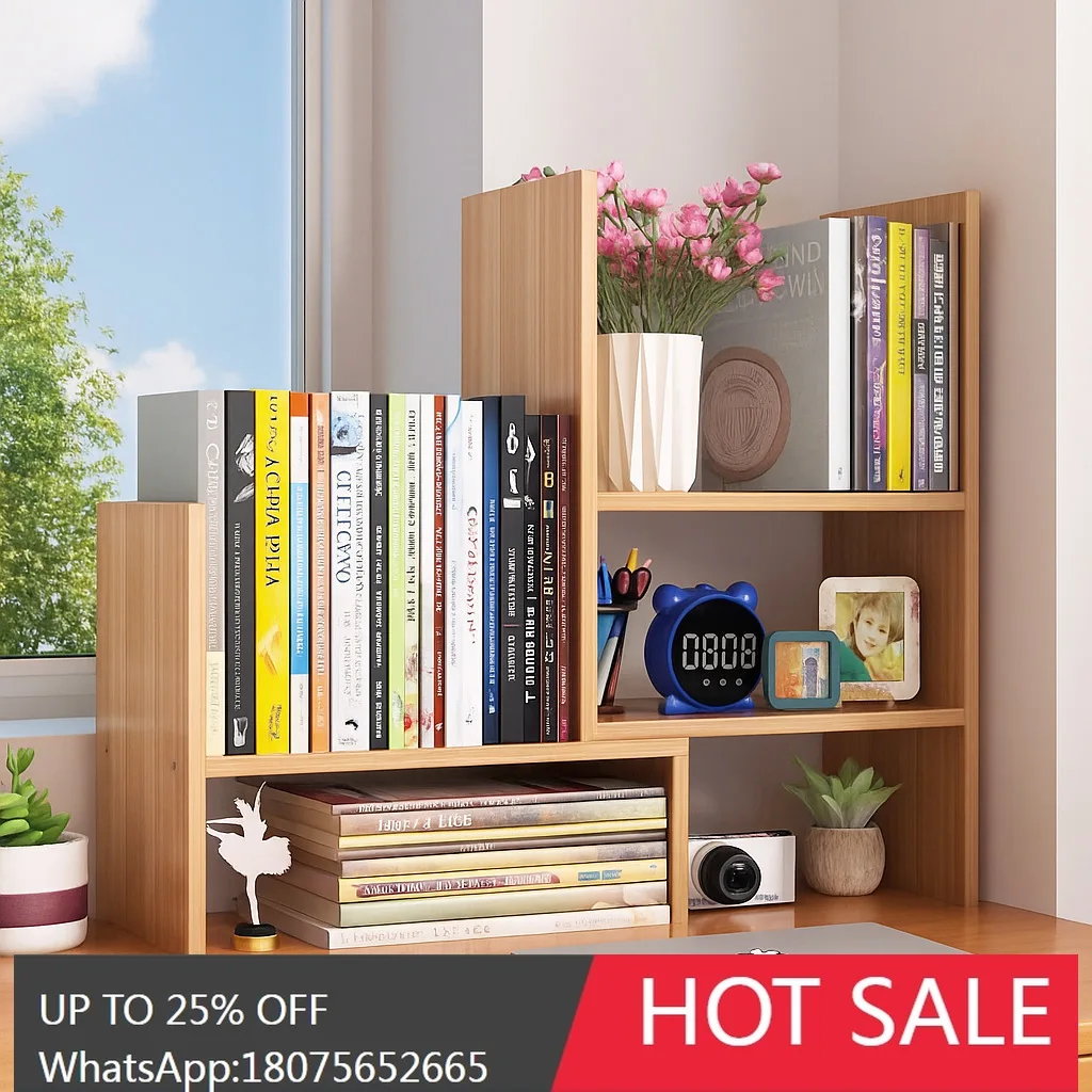 

SGF Desktop Storage Simple Multi-layer Telescopic Dormitory Organizer Vertical Storage Rack