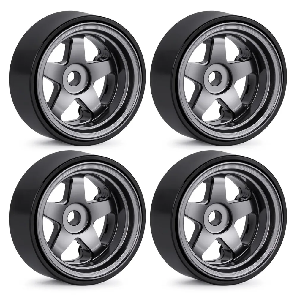RC Crawler 0.7 Inch Aluminum Negative Offset Beadlock Wheel For Axial SCX30 1/30 Ascent 32 D413 customizable size Accessories