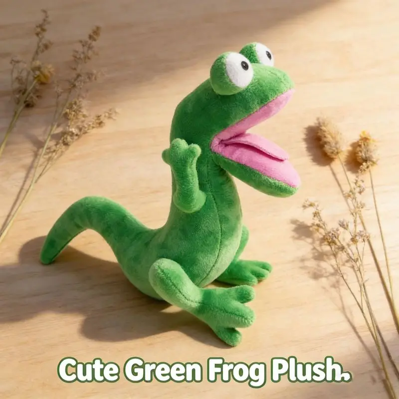 

Hoppers King George Plush Lizard Soft Stuffed Animal Toy Cute Cartoon Reptile Doll For Kids Home Bedroom Decor Birthday Gift