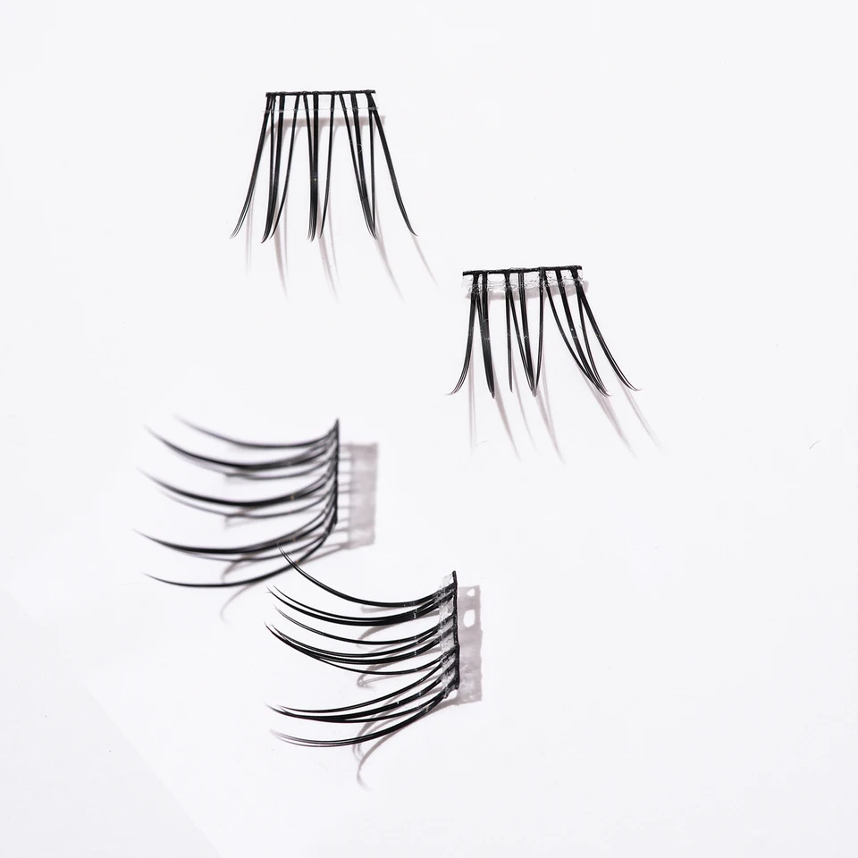 90duo Girl Group Eye Nature Trilogy Comics pestañas postizas, suaves y ligeras, racimos individuales DIY pestañas 6