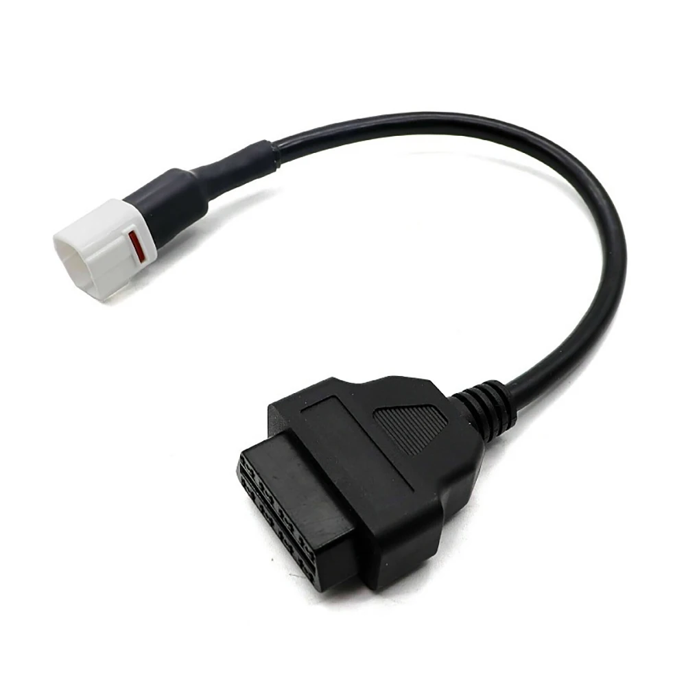 OBD 2 Motorcycle Cable For Yamaha 4 Pin Plug Connector Cable Diagnostic Adapter Cable 4Pin to OBD2 16 pin Motorcycle Scanner Fit
