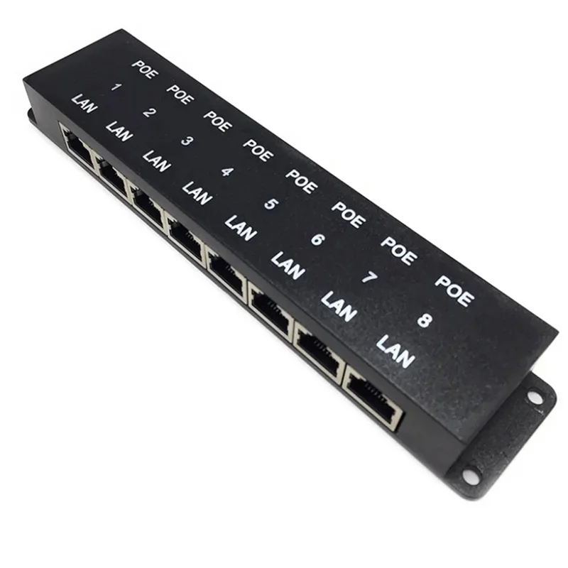FEDI-8-Port POE Module مصدر طاقة إيثرنت لكاميرا IP AP اللاسلكية AP 24V 48V Poe الأجهزة